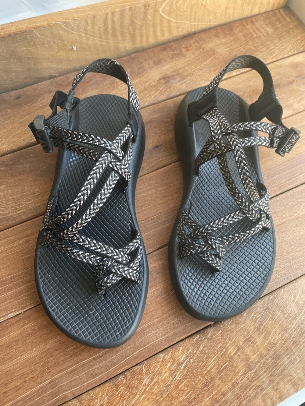 Chaco’s ZX/2 Classic Sandals Women’s Black Braided Strap Sport Sz 9 outdoor